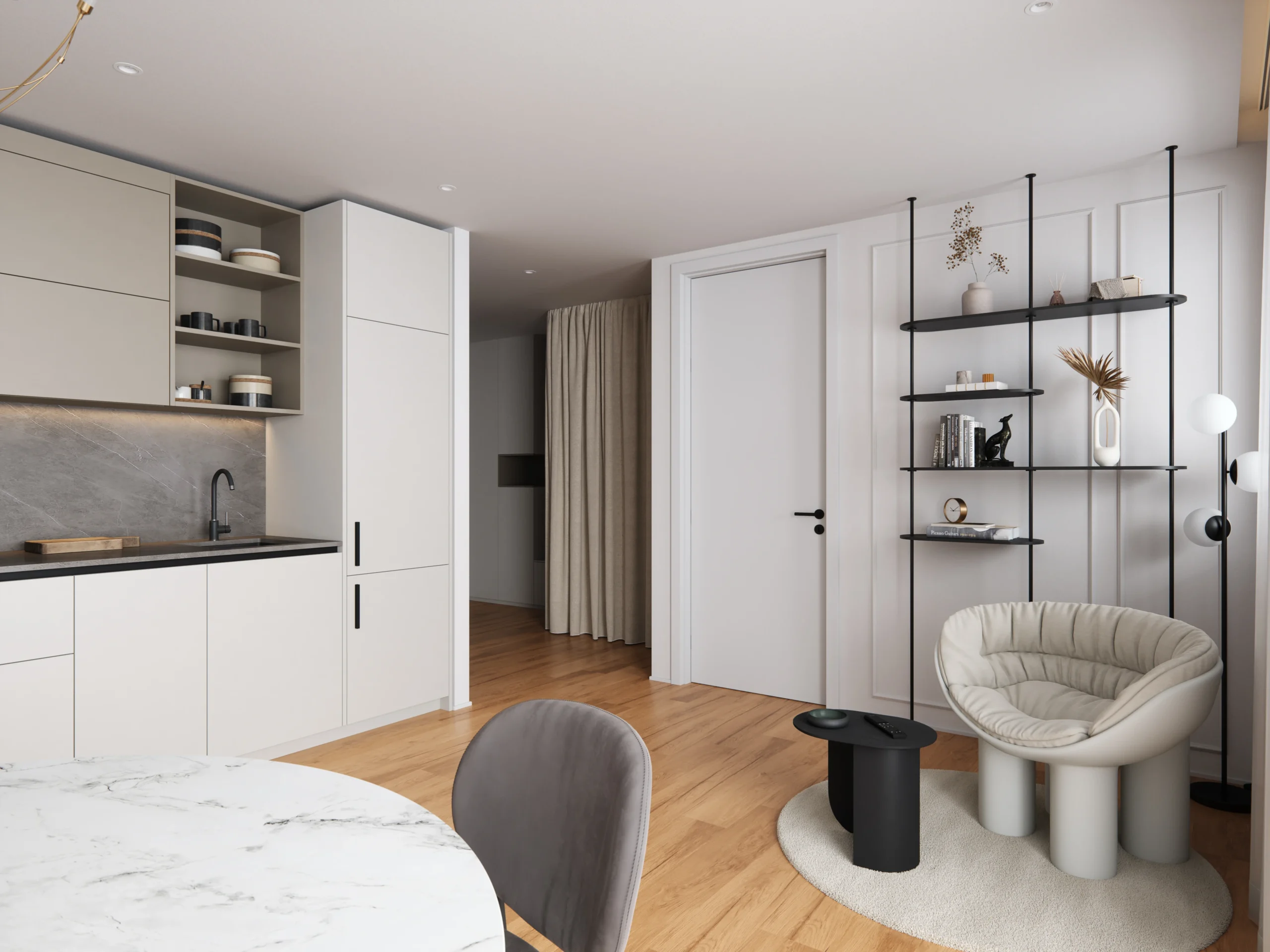 Notranji oblikovalec ustvari lep, praktičen in učinkovit dom.